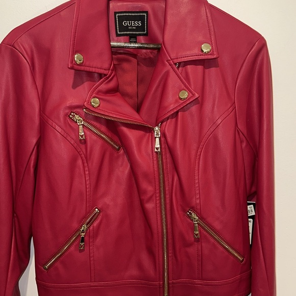 Cropped moto jacket - guess - Picture 4 of 6